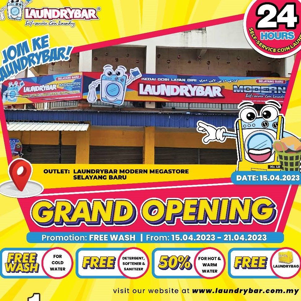 LaundryBar Modern Self Service Laundry Mega Store Selayang Baru 1 laundrybar modern self service laundry mega store selayang baru