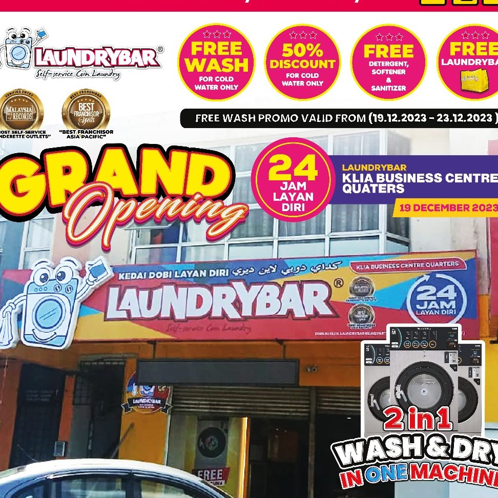 LaundryBar Self Servic KLIA Business Centre Quarters 1 laundrybar self servic klia business centre quarters