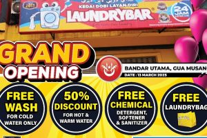 LaundryBar Self Service Bandar Utama Gua Musang