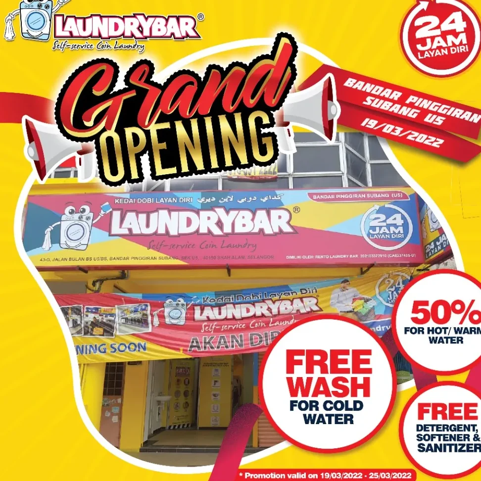 LaundryBar Self Service Laundry Bandar Pinggiran Subang (U5) 1 laundrybar self service laundry bandar pinggiran subang u5