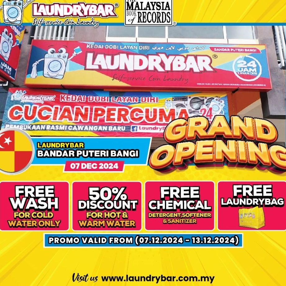 LaundryBar Self Service Laundry Bandar Puteri Bangi 1 laundrybar self service laundry bandar puteri bangi