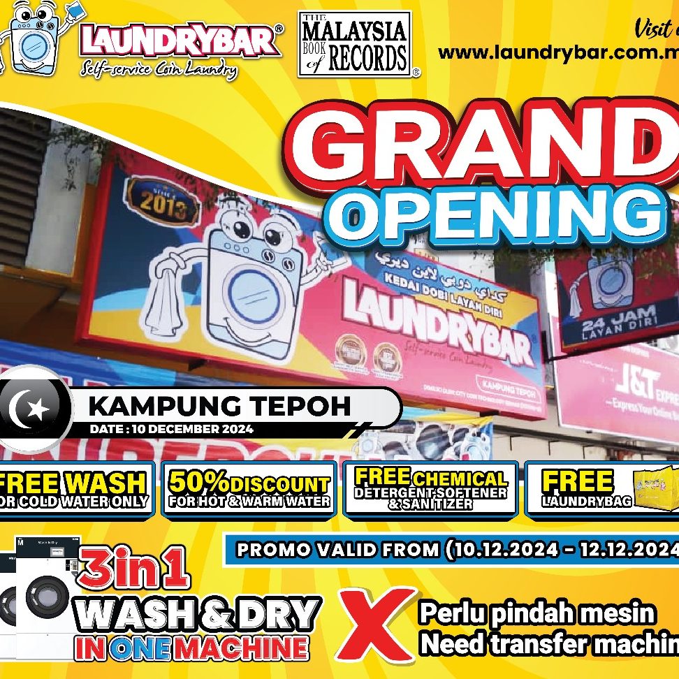 LaundryBar Self Service Laundry Kampung Tepoh, Terengganu 1 laundrybar self service laundry kampung tepoh terengganu