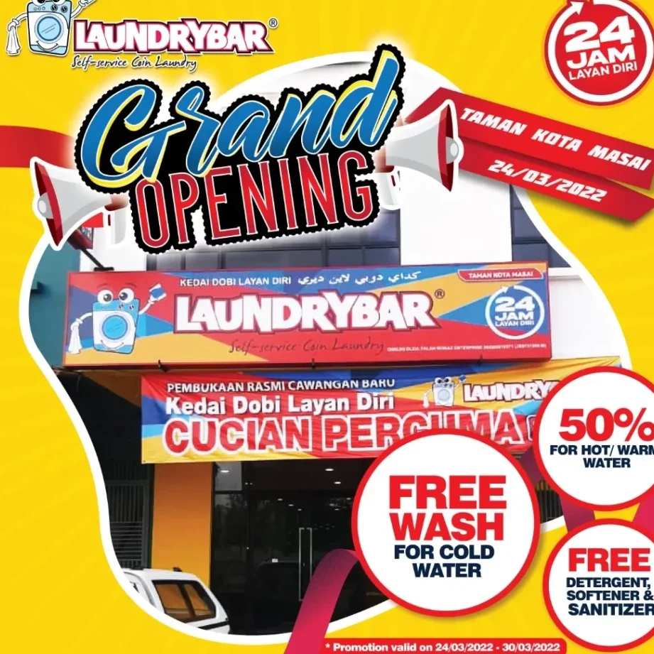 laundrybar self service laundry kota masai johor