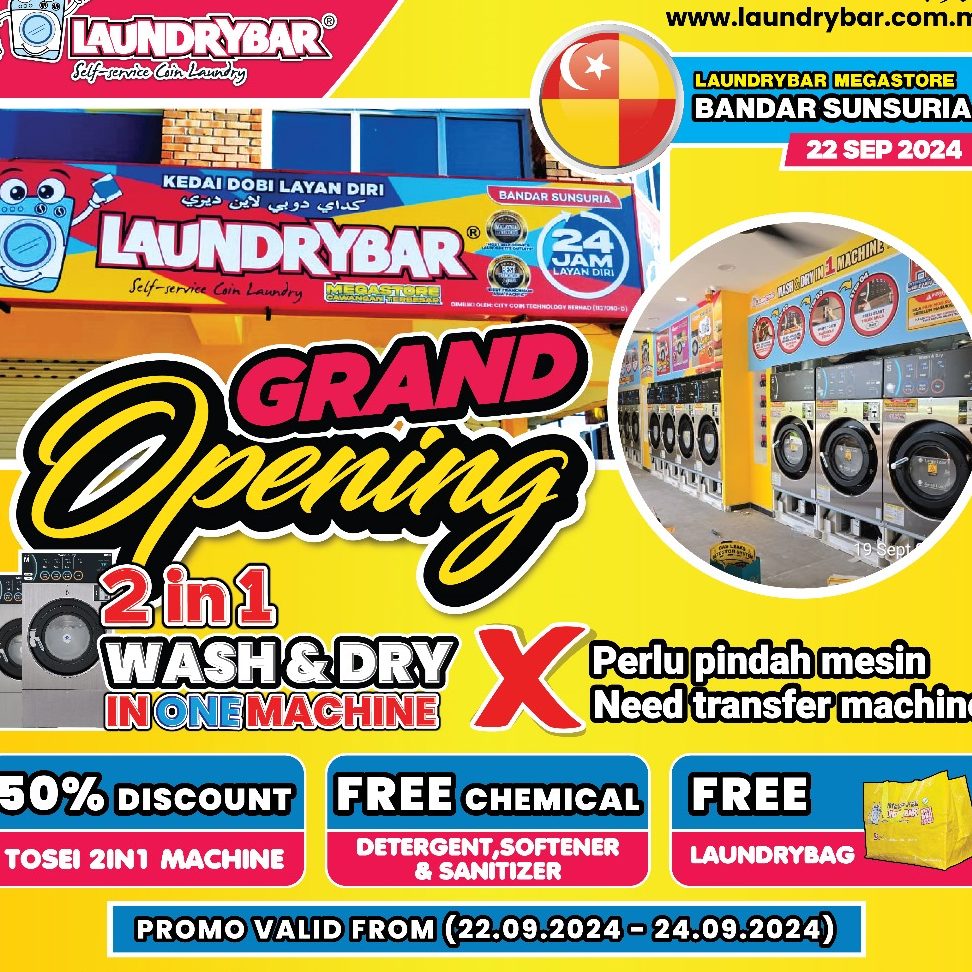 LaundryBar Self Service Laundry Mega Store Bandar Sunsuria 1 laundrybar self service laundry mega store bandar sunsuria