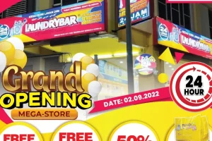 LaundryBar Self Service Laundry Mega Store Pusat Komersial Bukit Blossom