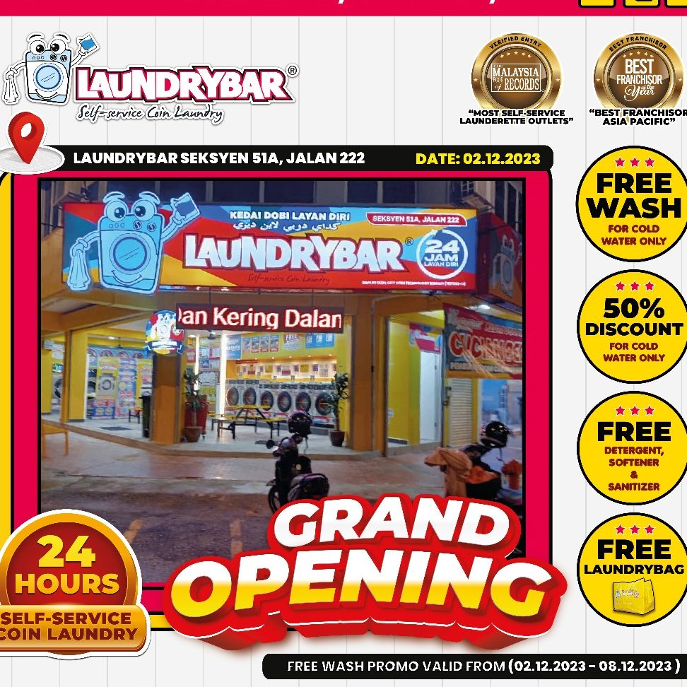 LaundryBar Self Service Laundry Mega Store Seksyen 51A (PJ222) 1 laundrybar self service laundry mega store seksyen 51a pj222