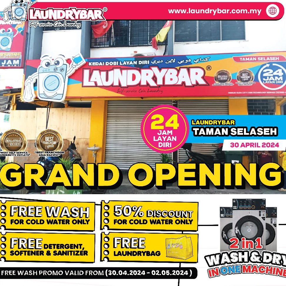LaundryBar Self Service Laundry Mega Store Taman Selaseh, Batu Caves 1 laundrybar self service laundry mega store taman selaseh batu caves