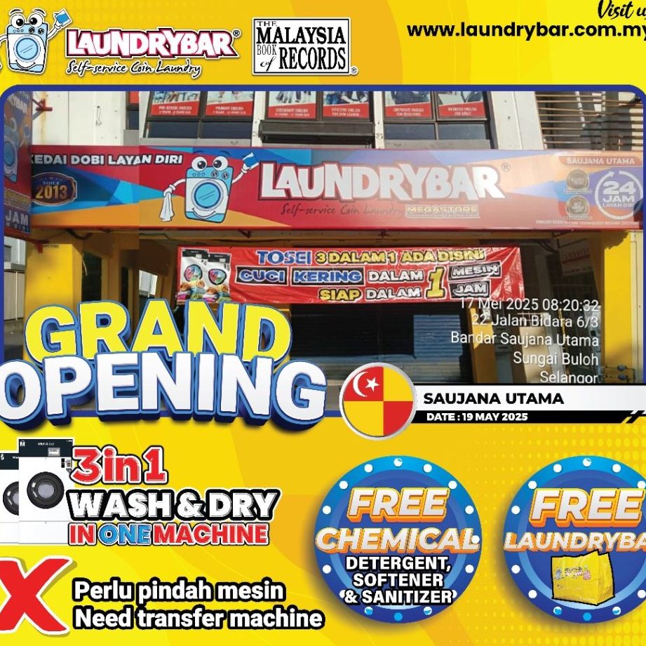laundrybar self service laundry megastore saujana utama 2