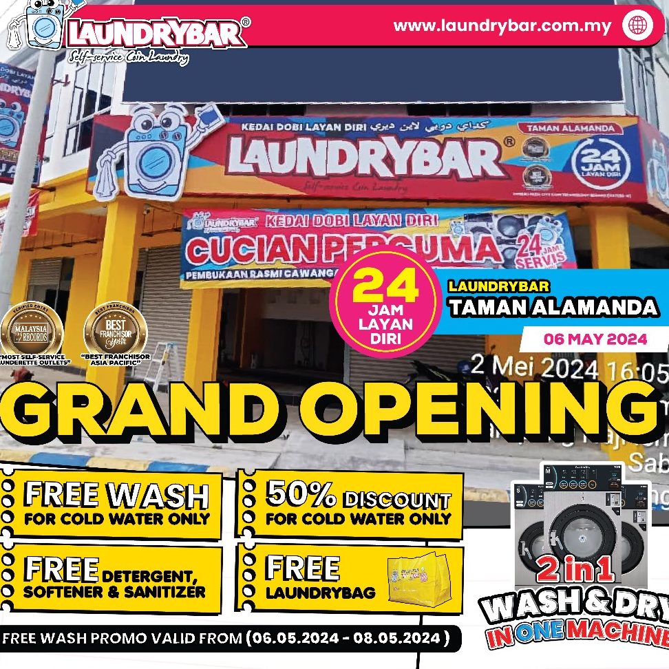 laundrybar self service laundry megastore taman alamanda
