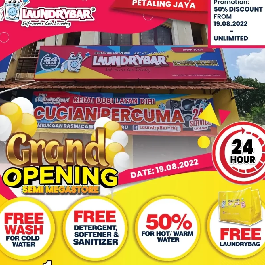 LaundryBar Self Service Laundry S-Mega Store Aman Suria, Petaling Jaya 1 laundrybar self service laundry s mega store aman suria petaling jaya