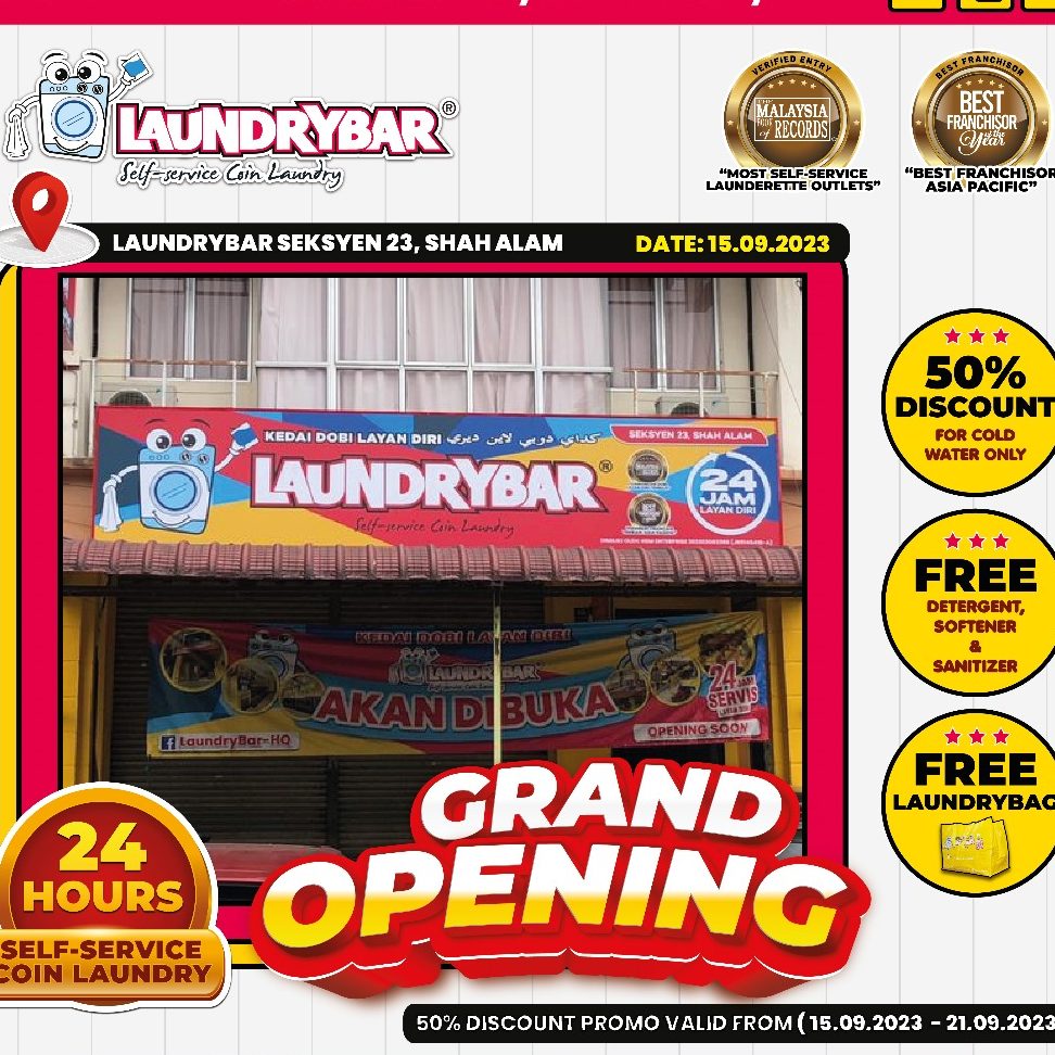 LaundryBar Self Service Laundry Seksyen 23, Shah Alam 1 laundrybar self service laundry seksyen 23 shah alam