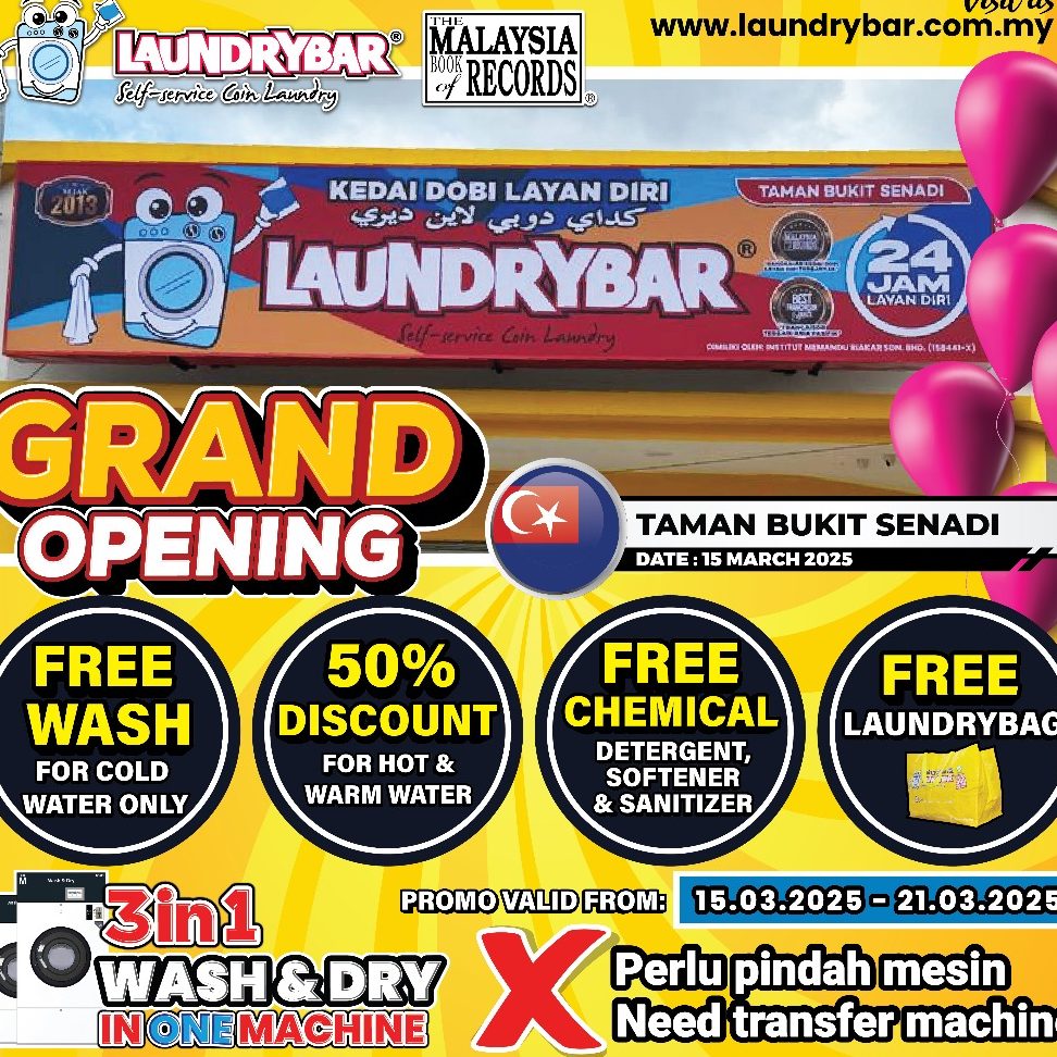 LaundryBar Self Service Laundry Taman Bukit Senadi 1 laundrybar self service laundry taman bukit senadi