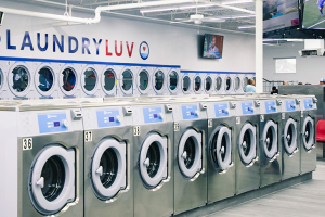 Self service coin laundry